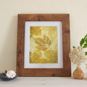 Floating Sycamores - 6x8 Original Ecodyed Art mounted to fit 8x10 frame