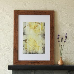 Pools that still reflect - A4 Original Ecoprint Art mounted to fit A3 frame