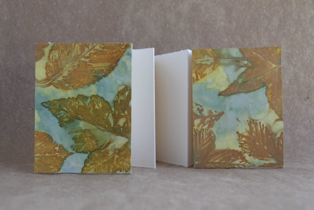 Ecoprint Khadi Cotton Rag Concertina Book