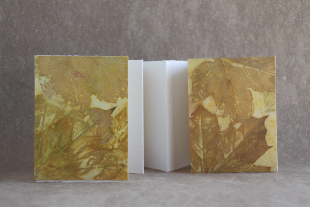 Ecoprint Khadi Cotton Rag Concertina Book
