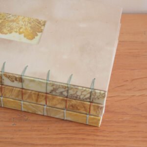 Tea Dyed and Ecoprint Inset Books