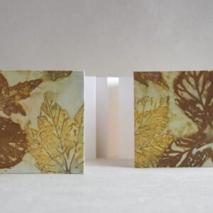 Ecoprint 4x4 Square Concertina Book