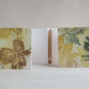 Ecoprint 4x4 Square Concertina Book