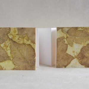 Ecoprint 4x4 Square Concertina Book