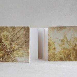 Ecoprint 4x4 Square Concertina Book